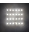 25x25 vouwbaar RGBW LED-paneel RA95 15W - 24V DC, IP20
