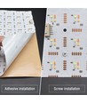 49x24 45W Vouwbaar RGB+CW LED-vel RA95 - 24V DC, IP20
