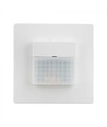 Wandgemonteerde bewegingssensor - Wit, voor inbouw, PIR infrarood, Max 200W