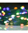 5m RGBIC LED-lichtsnoer - 5V USB, 50 LED, groen snoer, afstandsbediening + bluetooth