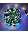 5m RGBIC LED-lichtsnoer - 5V USB, 50 LED, groen snoer, afstandsbediening + bluetooth