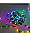 5m RGBIC LED-lichtsnoer - 5V USB, 50 LED, groen snoer, afstandsbediening + bluetooth