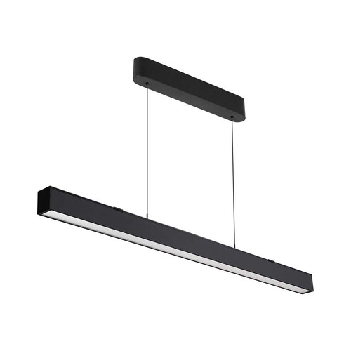 VT-7-44 LED hanglamp 40W - lineair, hangend, Samsung chip, op/omlaag systeem 3-in-1, zwarte behuizing