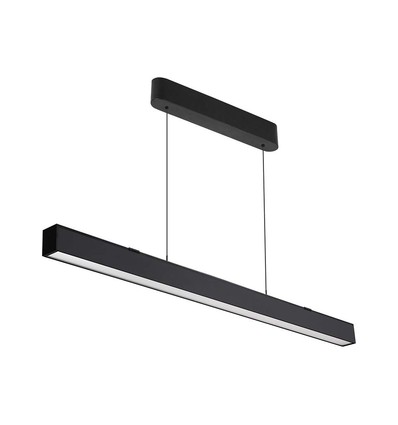 VT-7-44 LED hanglamp 40W - lineair, hangend, Samsung chip, op/omlaag systeem 3-in-1, zwarte behuizing
