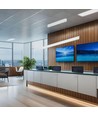 Vt-7-35 LED-lamp 36W - lineaire hangende pendel, Samsung, diffusorplaat type 3i1 wit