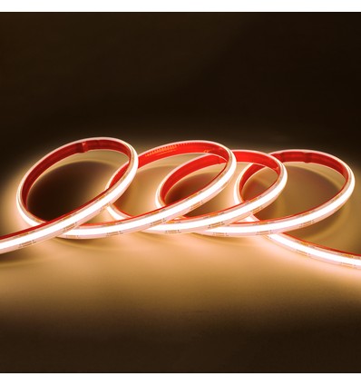 10m 10,5W/m COB CCT LED strip RA90 - 24V DC, IP68, 576 LED's per meter