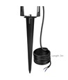 12–24V LED tuinlamp - 11W, zwart, spies, 800 lm, IP65