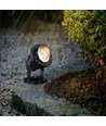 12–24V LED tuinlamp - 11W, zwart, spies, 800 lm, IP65
