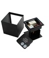 6W dimbare CUBIC PRO wandlamp - IP65, zwart, doorlusbaar, verstelbaar, vierkant, up/down, binnen / buiten, incl. lichtbron
