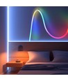 3m RGBIC Neon flex slang - USB, IP20, complete set, geweven touw, Bluetooth App, afstandsbediening