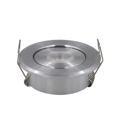 1,5W Ø5,2cm inbouwspot dimbaar - 12V/24V, gatmaat: Ø4,2 cm, afmetingen: Ø5,2 cm, 2,2 cm hoog
