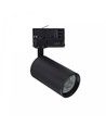 6W 3-fasen dimbare GU10 DimToWarm spanningsrailspot - Zwart, 1800K-3000K, incl. lichtbron