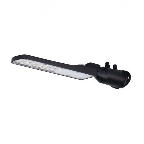 30W schemerings LED straatlamp - Schemeringssensor, Ø60 mm, IP65, zwart, 230V