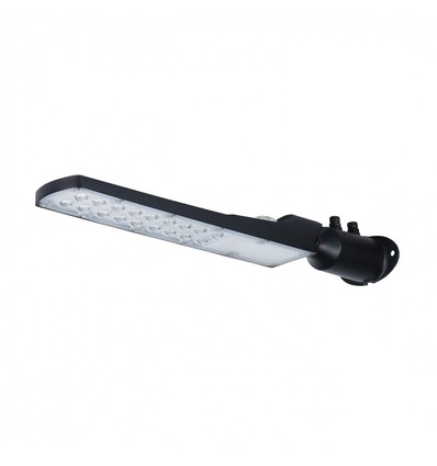 50W schemering LED straatlamp - Schemeringssensor, Ø60 mm, IP65, zwart, 230V