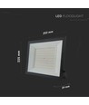 100W LED-breedstraler - IP65, werklamp, buiten
