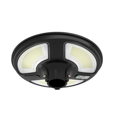 Vt-45w LED-tuinfakkel 7,5W - zonnecel aangedreven, rond, met sensor, RF-afstandsbediening, 6500K, IP65