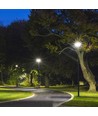 Vt-45w LED-tuinfakkel 7,5W - zonnecel aangedreven, rond, met sensor, RF-afstandsbediening, 6500K, IP65