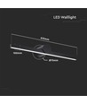 10W LED spiegellamp - 153lm/W, IP65, zwart aluminium, 180° stralingshoek