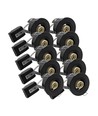 10 stuks GU10 inbouwspot - Zwart, IP20