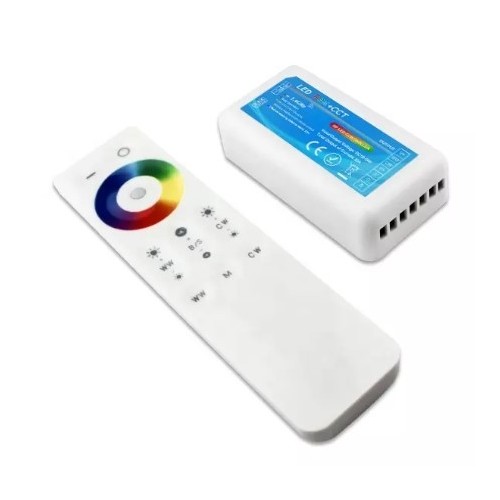 RGB+CCT-controller met afstandsbediening - Alleen geschikt voor RGB+CCT-strip, RF draadloos, 12V (240W), 24V (480W)