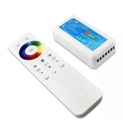 RGB+CCT-controller met afstandsbediening - Alleen geschikt voor RGB+CCT-strip, RF draadloos, 12V (240W), 24V (480W)