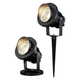 12-24V LED tuinlamp - 20W, zwart, spies, 1700 lm, IP65