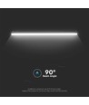 20W Smart magnetische railspot, RA90 - 48V, CCT, Wi-Fi, 2100lm, zwart, 58cm lang