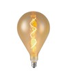 E27 4W LED spiral filament lamp - A160, Amber glas, 2700K, 250lm