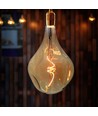 E27 4W LED Filament Spiraal lamp - A165, Amber glas, 2700K, 250lm, Ø16,5cm