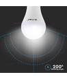 5 stuks RGBW LED lamp - 6W, Met RF afstandsbediening, E27