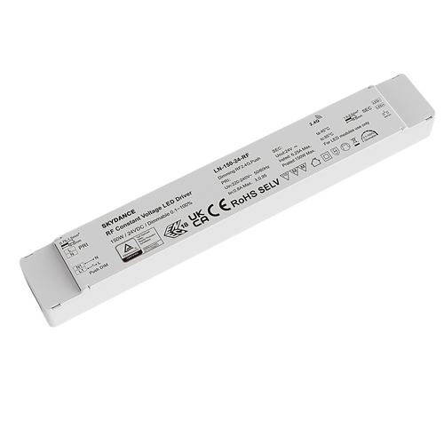 150W / 24V DC dimbare rWave voeding - 6,25A, RF, push-dim