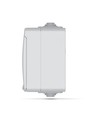 Buiten dubbele Schuko-stopcontact - IP65, grijs