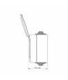 Buiten dubbele Schuko-stopcontact - IP65, grijs