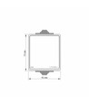 1-kanaals buitenschakelaar - IP65, 73x63mm, grijs