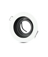 GU10 inbouwspot - Rond, wit, aluminium, gat: Ø90 mm, afm: Ø100 mm, zonder lichtbron