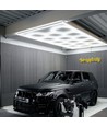 591W RA95 Hexagon LED 14 secties + frame complete set - Inclusief stroomaansluiting