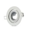 GU10 / MR16 Downlight - Zonder lichtbron en fitting, rond, kantelbaar, wit, Gat: Ø9,3 cm
