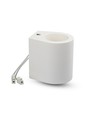 G9 opbouwspot van gips, rond - Wit, max 25W, IP20 binnen, zonder lichtbron