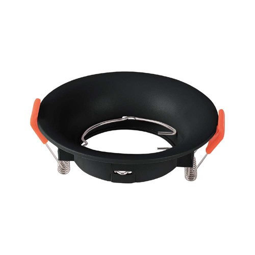 GU10 inbouwspot - Rond, zwart, IP20, zonder lichtbron