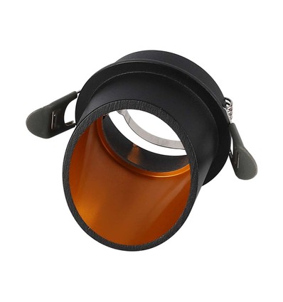 Vt-974 lamp GU10 - rond zwart