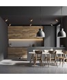 Vt-974 lamp GU10 - rond zwart