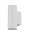 GU10 wandlamp met up/down licht - Wit, IP44, cilindrisch, buiten, zonder lichtbron