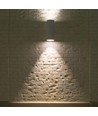 GU10 wandlamp met up/down licht - Wit, IP44, cilindrisch, buiten, zonder lichtbron