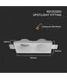 VT-11012 lamp - 2xGU10, Run, wit