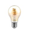 E27 4W LED-lamp - Spiraal kooldraad, amberkleurig glas, 1800K