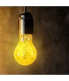 E27 4W LED-lamp - Spiraal kooldraad, amberkleurig glas, 1800K