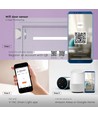 WiFi deur- en raamsensor - Smart Home, wit, compatibel met Google Home en Alexa