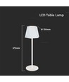 1,5W oplaadbare LED tafellamp, 5V - Wit, 4-staps dimbaar, incl. USB-C kabel