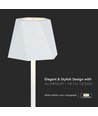 1,5W oplaadbare LED tafellamp, 5V - Wit, 4-staps dimbaar, incl. USB-C kabel