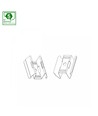 Montagebeugel voor kantoorlamp - 2 stuks, Spectrum 60cm 120cm 150cm